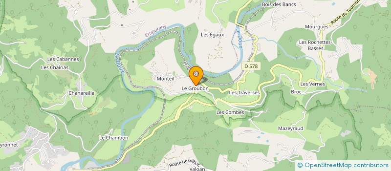 localisation de l'entreprise MONSIEUR FREDERIC CATALON à LE CRESTET