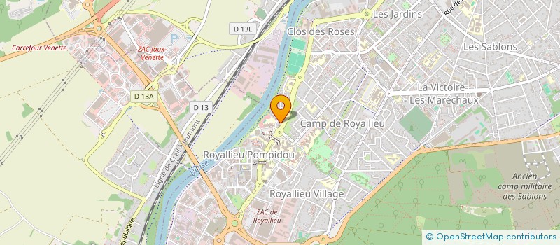 localisation de l'entreprise MONSIEUR FREDERIC CATTEAU  COMPIEGNE