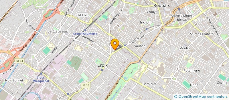 localisation de l'entreprise MONSIEUR FREDERIC CAUCHY à CROIX