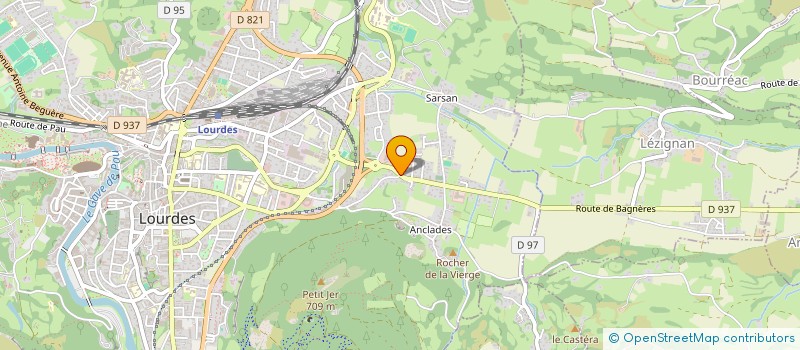 localisation de l'entreprise MONSIEUR FREDERIC CAUSSIEU  LOURDES