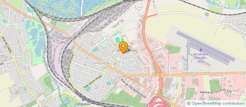 localisation de l'entreprise MONSIEUR FREDERIC CAVENEL  LONGUEAU