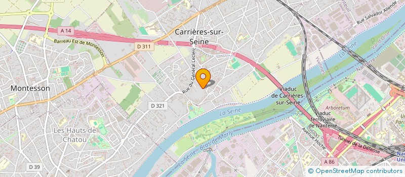 localisation de l'entreprise MONSIEUR FREDERIC CAVERNE  CARRIERES SUR SEINE