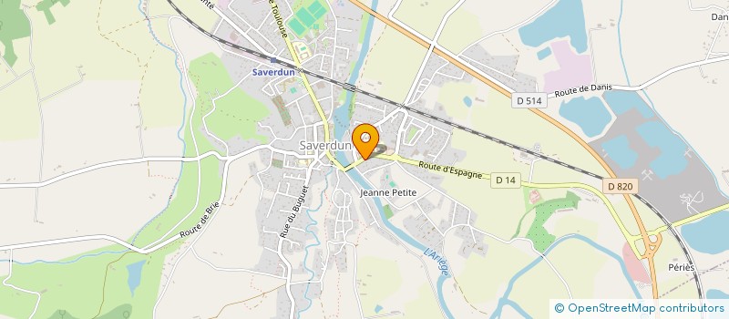 localisation de l'entreprise MONSIEUR FREDERIC CAZENAVE à SAVERDUN