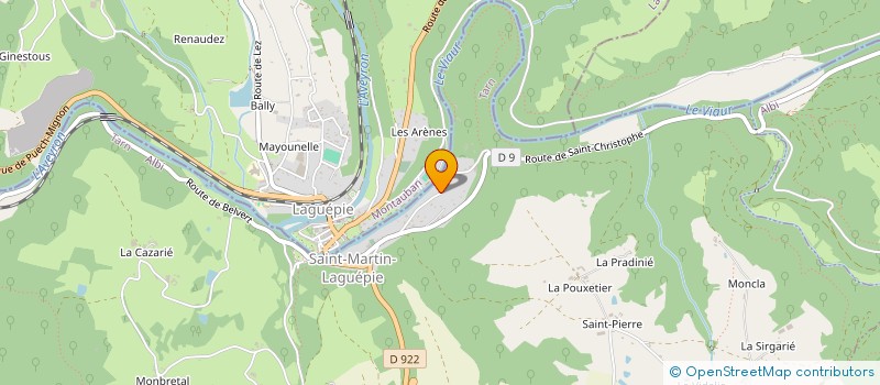 localisation de l'entreprise MONSIEUR FREDERIC CECCARELLI  SAINT-MARTIN-LAGUEPIE