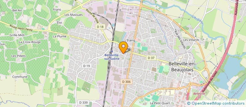 localisation de l'entreprise MONSIEUR FREDERIC CELLIER à BELLEVILLE-EN-BEAUJOLAIS
