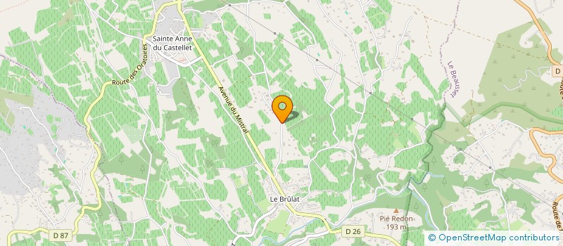localisation de l'entreprise MONSIEUR FREDERIC CERCIO à LE CASTELLET