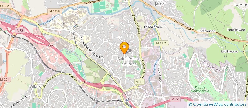 localisation de l'entreprise MONSIEUR FREDERIC CHABAUD  SAINT-PRIEST-EN-JAREZ