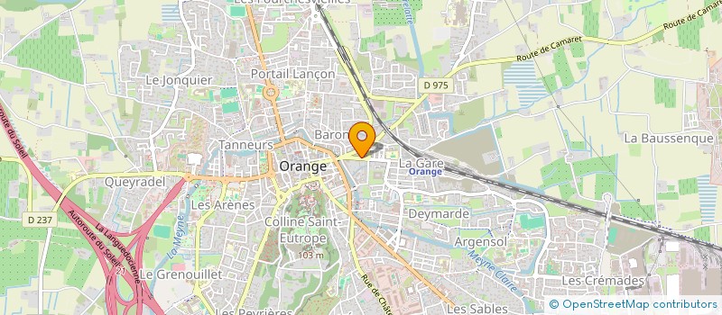 localisation de l'entreprise MONSIEUR FREDERIC CHABERT à ORANGE