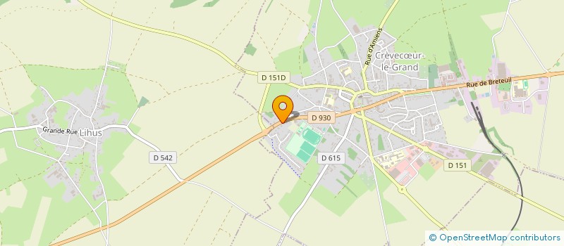 localisation de l'entreprise MONSIEUR FREDERIC CHABIRON  CREVECUR-LE-GRAND