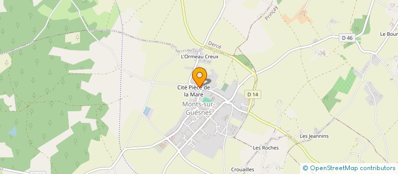 localisation de l'entreprise MONSIEUR FREDERIC CHAIGNEAU  MONTS-SUR-GUESNES