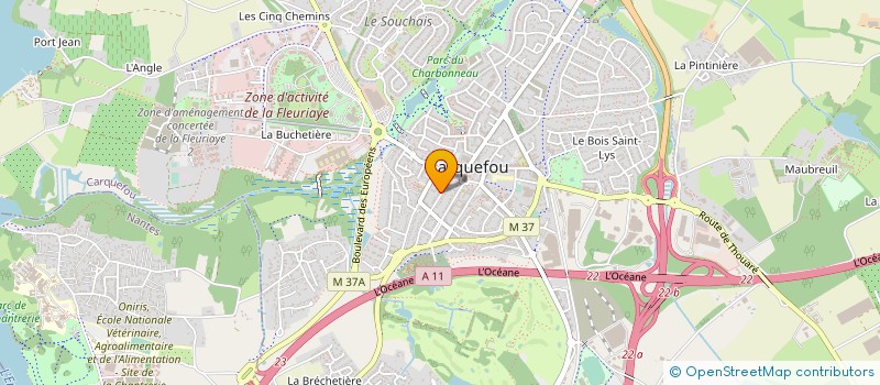 localisation de l'entreprise MONSIEUR FREDERIC CHAILLANT à CARQUEFOU
