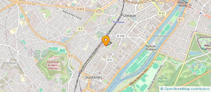localisation de l'entreprise MONSIEUR FREDERIC CHAIMBAULT à SURESNES