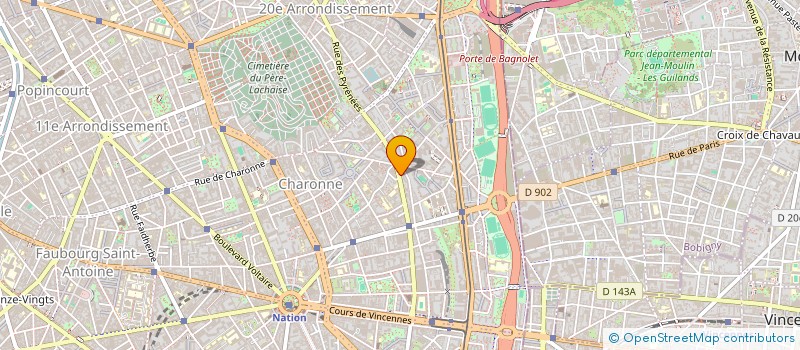 localisation de l'entreprise MONSIEUR FREDERIC CHAIX  PARIS