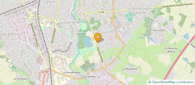 localisation de l'entreprise MONSIEUR FREDERIC CHALVIGNAC  LA ROCHE-SUR-YON