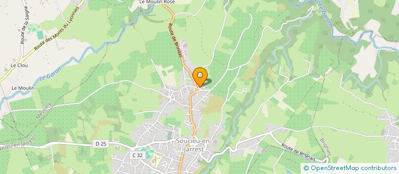 localisation de l'entreprise MONSIEUR FREDERIC CHAMBE  THURINS