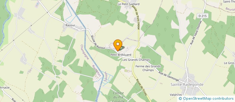 localisation de l'entreprise MONSIEUR FREDERIC CHAMBERT à SAINTE-RADEGONDE