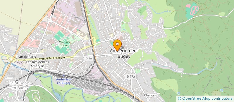 localisation de l'entreprise MONSIEUR FREDERIC CHAMBON à AMBERIEU-EN-BUGEY