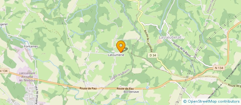 localisation de l'entreprise MONSIEUR FREDERIC CHAMI  OGEU-LES-BAINS