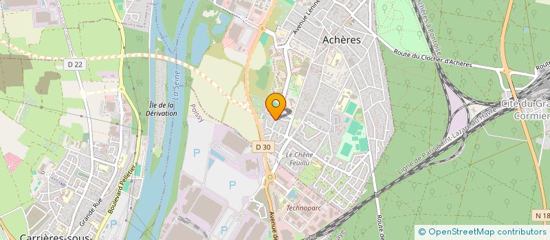 localisation de l'entreprise MONSIEUR FREDERIC CHAMPS  ACHERES