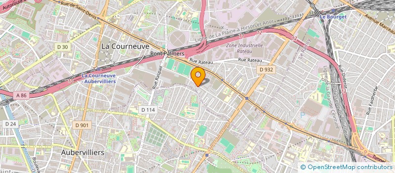 localisation de l'entreprise MONSIEUR FREDERIC CHANCENOTTE à LA COURNEUVE