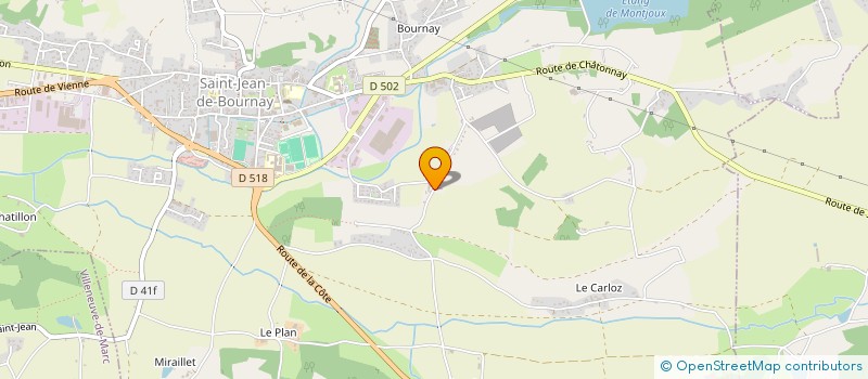 localisation de l'entreprise MONSIEUR FREDERIC CHAPAT  SAINT-JEAN-DE-BOURNAY