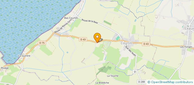 localisation de l'entreprise MONSIEUR FREDERIC CHAPRON  COURTILS