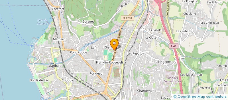 localisation de l'entreprise MONSIEUR FREDERIC CHAPTAL  AIX-LES-BAINS