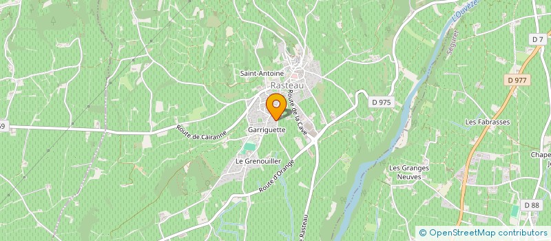 localisation de l'entreprise MONSIEUR FREDERIC CHARAVIN  RASTEAU