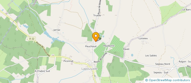 localisation de l'entreprise MONSIEUR FREDERIC CHARBLEYTOU  LAPOUYADE