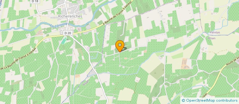 localisation de l'entreprise MONSIEUR FREDERIC CHARRANSOL à VISAN