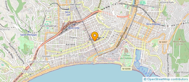 localisation de l'entreprise MONSIEUR FREDERIC CHASLINE à NICE
