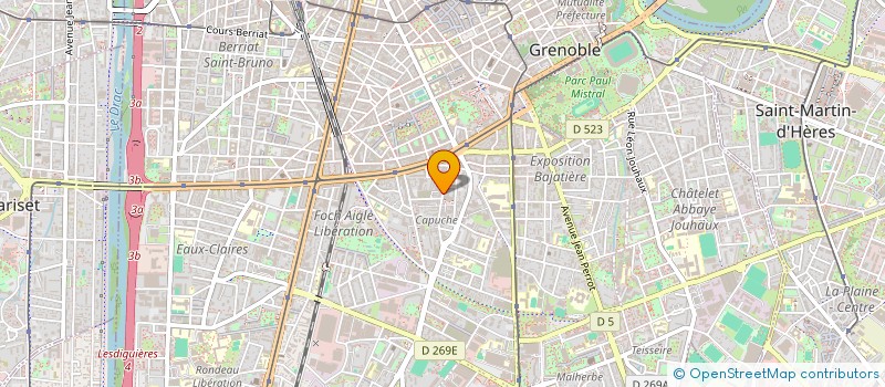 localisation de l'entreprise MONSIEUR FREDERIC CHASSAGNE  GRENOBLE