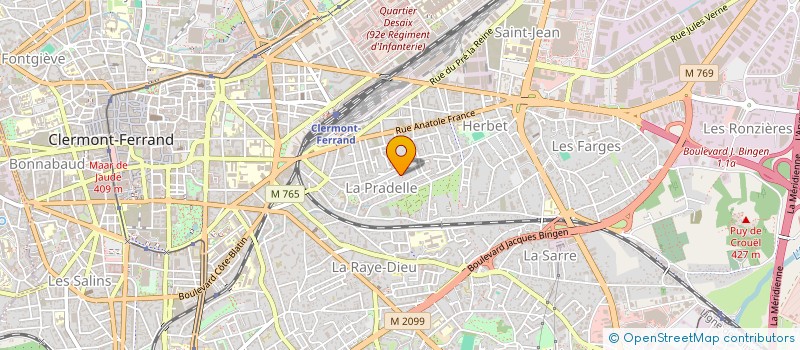 localisation de l'entreprise MONSIEUR FREDERIC CHASSIN  CLERMONT-FERRAND