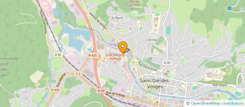 localisation de l'entreprise MONSIEUR FREDERIC CHATEY à SAINT-DIE-DES-VOSGES