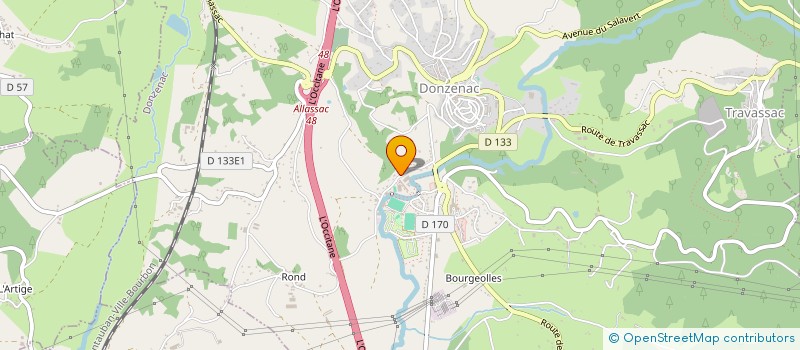 localisation de l'entreprise MONSIEUR FREDERIC CHAUCHEPRAT  DONZENAC