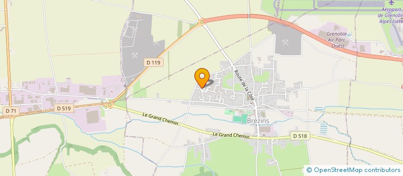 localisation de l'entreprise MONSIEUR FREDERIC CHAUDET  BREZINS