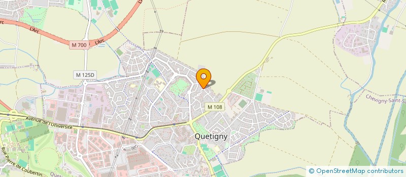 localisation de l'entreprise MONSIEUR FREDERIC CHAUDOT  QUETIGNY