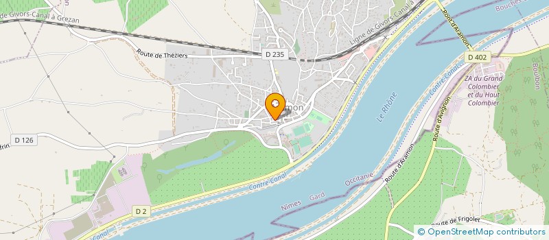 localisation de l'entreprise MONSIEUR FREDERIC CHAULIAT  ARAMON