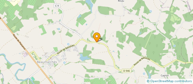 localisation de l'entreprise MONSIEUR FREDERIC CHAUMONT  BEAUMARCHES