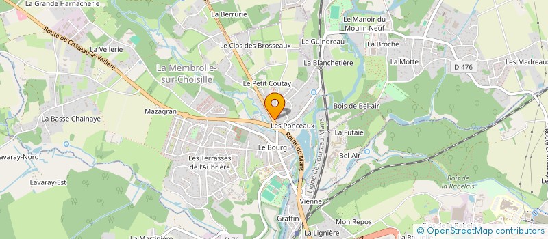 localisation de l'entreprise MONSIEUR FREDERIC CHAUVET à LA MEMBROLLE-SUR-CHOISILLE