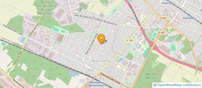 localisation de l'entreprise MONSIEUR FREDERIC CHAVANNE  BEAUCHAMP