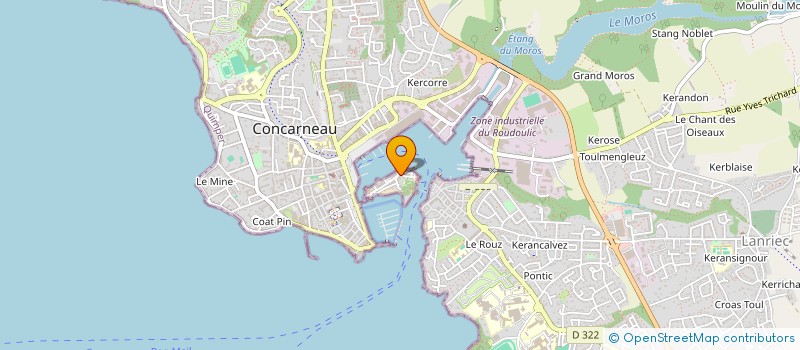 localisation de l'entreprise MONSIEUR FREDERIC CHAZE  CONCARNEAU