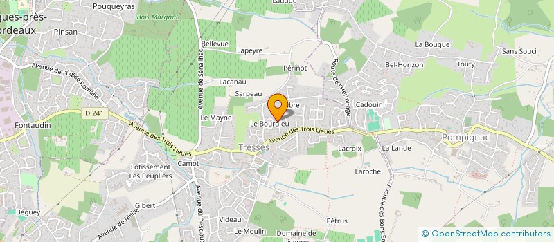 localisation de l'entreprise MONSIEUR FREDERIC CHEGRANE à TRESSES