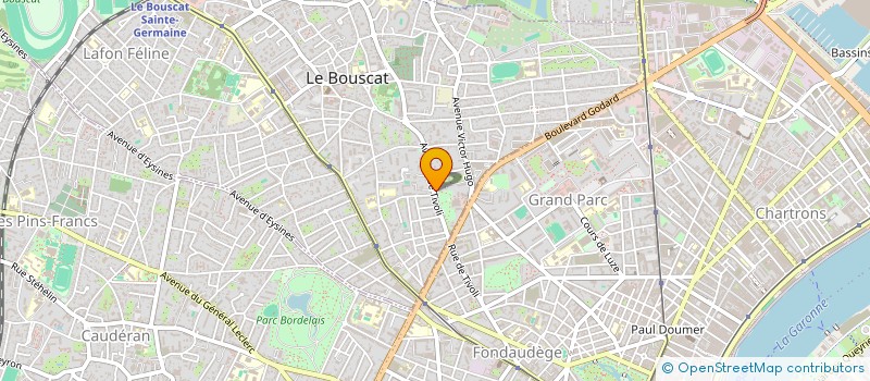 localisation de l'entreprise MONSIEUR FREDERIC CHEMINAT  LE BOUSCAT