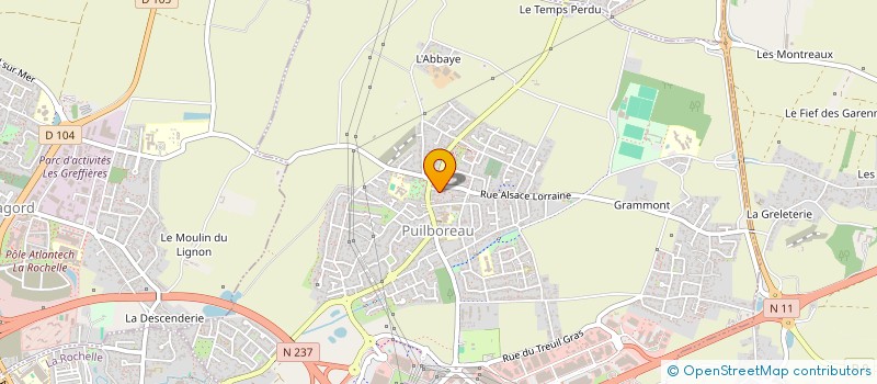 localisation de l'entreprise MONSIEUR FREDERIC CHENEVIERE  PUILBOREAU