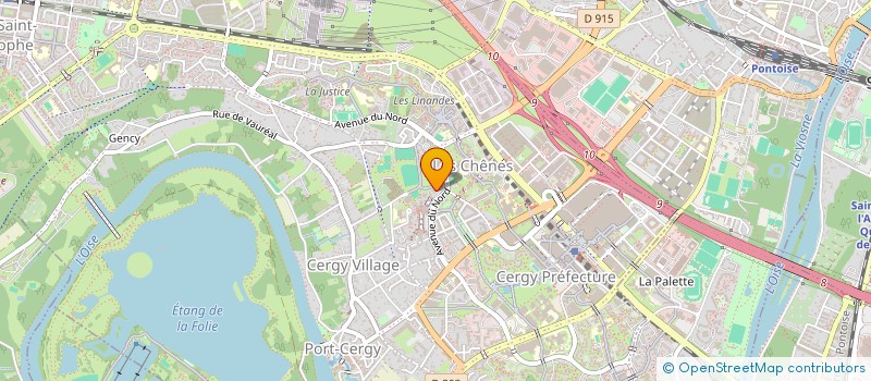 localisation de l'entreprise MONSIEUR FREDERIC CHERROUD  CERGY