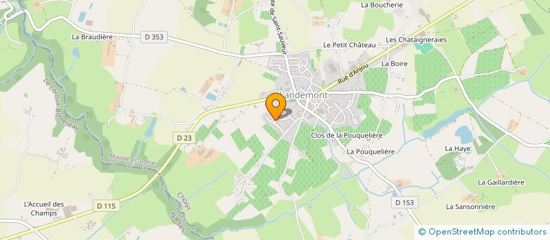 localisation de l'entreprise MONSIEUR FREDERIC CHEVALIER à OREE-D'ANJOU