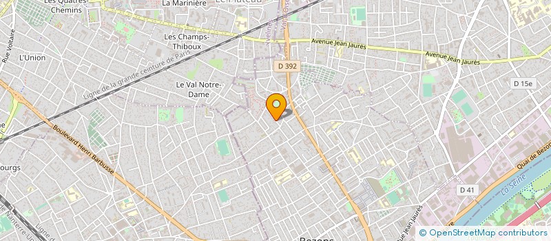 localisation de l'entreprise MONSIEUR FREDERIC CHEVALLIER à BEZONS