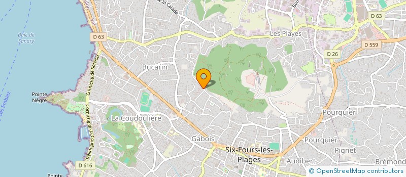 localisation de l'entreprise MONSIEUR FREDERIC CHEVALLIER à SIX-FOURS-LES-PLAGES