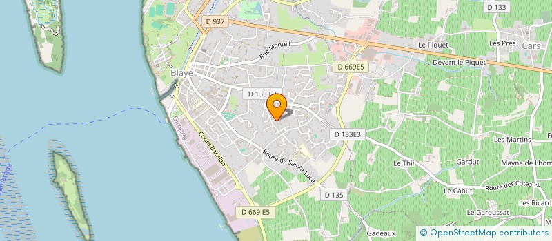 localisation de l'entreprise MONSIEUR FREDERIC CHEVREUX à BLAYE